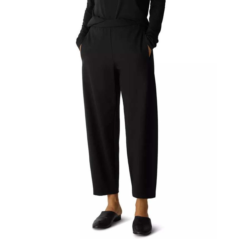 Eileen Fisher XL Ankle Lantern Barrel Pants Pull On Capsule Minimalist Stretch